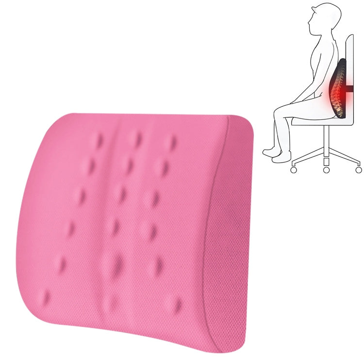 Lumbar Cushion Office Maternity Seat Cushion Car Lumbar Memory Foam Lumbar Pillow,Style: Standard (Pink) - Cushions & Pillows by PMC Jewellery | Online Shopping South Africa | PMC Jewellery | Buy Now Pay Later Mobicred