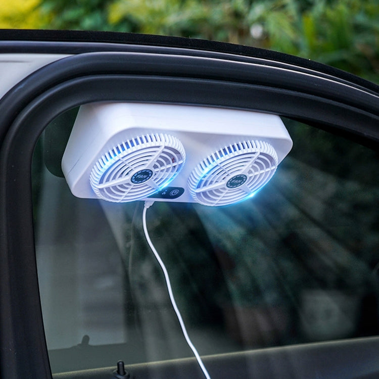 USB Interface Car Cooling Device Car Exhaust Air Circulation Exhaust Fan Car Changing Fan(White) - Heating & Fans by PMC Jewellery | Online Shopping South Africa | PMC Jewellery | Buy Now Pay Later Mobicred