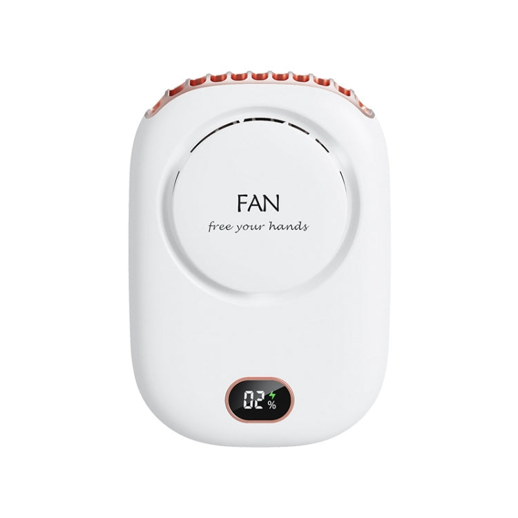 DQ203 Lazy Hanging Neck Fan USB Mini Desktop Large Wind Fan(White) - Electric Fans by PMC Jewellery | Online Shopping South Africa | PMC Jewellery | Buy Now Pay Later Mobicred