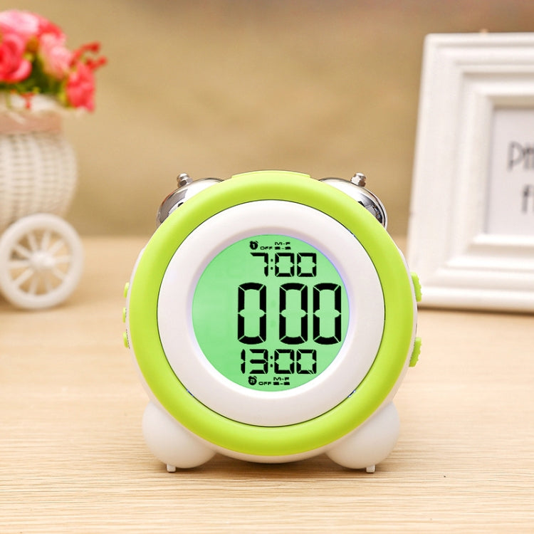 0705 Big Volume Simple Three-Dimensional LED Alarm Clock Mute Luminous Electronic Clock(Light Green) - Novelty Clock by PMc TechLife | Online Shopping South Africa | PMc TechLife | Buy Now Pay Later Mobicred