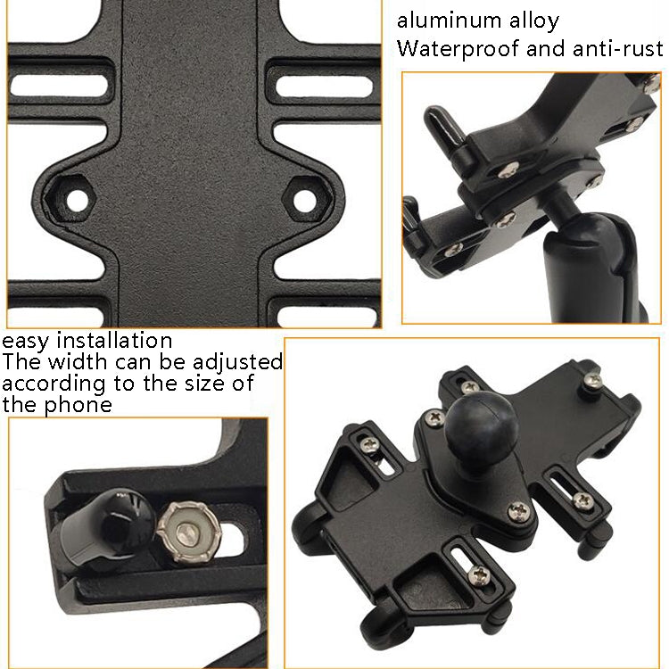 N-STAR NJN001 Motorcycle Bicycle Compatible Mobile Phone Bracket Aluminum Accessories Riding Equipment(With M10 Ball) - Holders by N-STAR | Online Shopping South Africa | PMC Jewellery | Buy Now Pay Later Mobicred