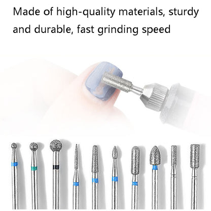 Tungsten Steel Alloy Nail Art Polished Head Set Grinding Machine Drain Brush Dead Polishing Tool, Specification: ZH01 - Grinding Tools & Accessories by PMC Jewellery | Online Shopping South Africa | PMC Jewellery | Buy Now Pay Later Mobicred