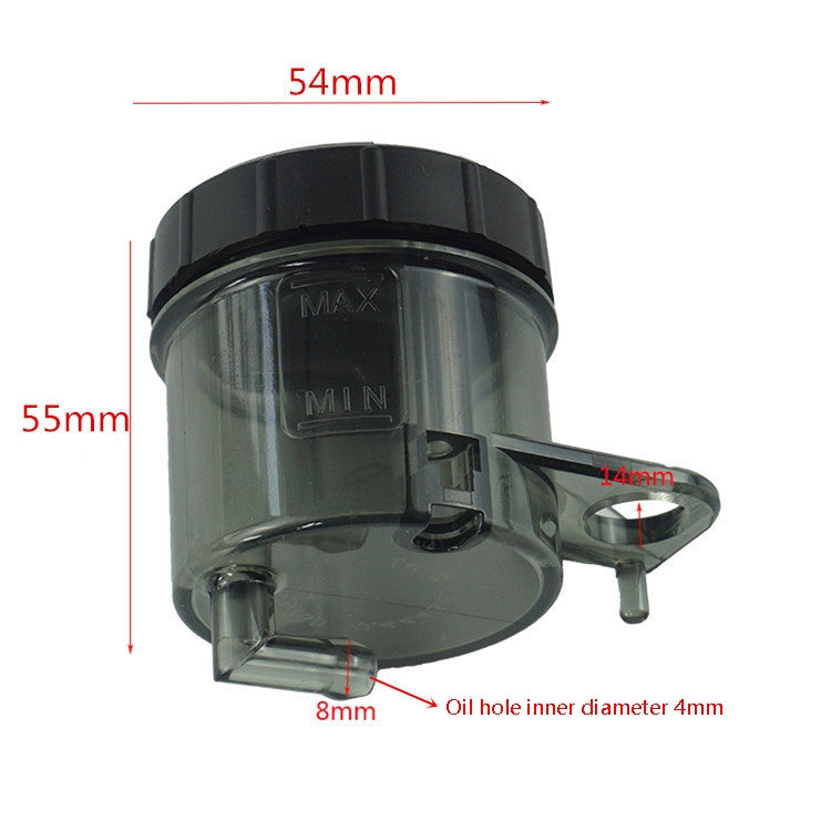 2 PCS Motorcycle Modified Parts Front Brake Oil Liquid Cup Direct Brake Pump Universal Oil Pot(Transparent) - Motorbike Brakes by PMC Jewellery | Online Shopping South Africa | PMC Jewellery