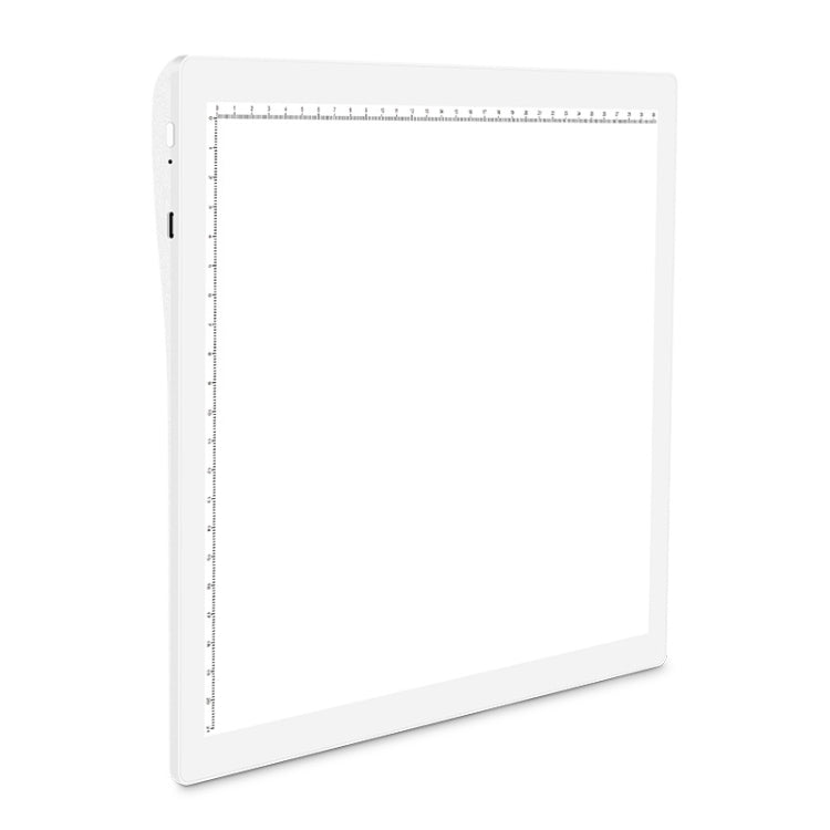 A4-D26  Charging Copy Table Soft Light Eye Protection Edging Copy Board Drawing Board(White) -  by PMC Jewellery | Online Shopping South Africa | PMC Jewellery | Buy Now Pay Later Mobicred