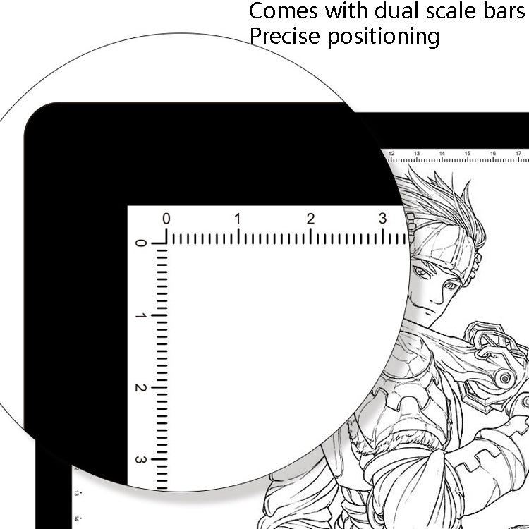 A4-D26  Charging Copy Table Soft Light Eye Protection Edging Copy Board Drawing Board(White) -  by PMC Jewellery | Online Shopping South Africa | PMC Jewellery | Buy Now Pay Later Mobicred