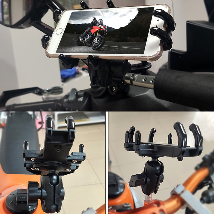 N-STAR Motorcycle Bicycle Composite Version Of Mobile Phone Bracket Multifunctional Accessories Lightweight Riding Equipment(Thin Rod Ball Head) - Holders by N-STAR | Online Shopping South Africa | PMC Jewellery | Buy Now Pay Later Mobicred