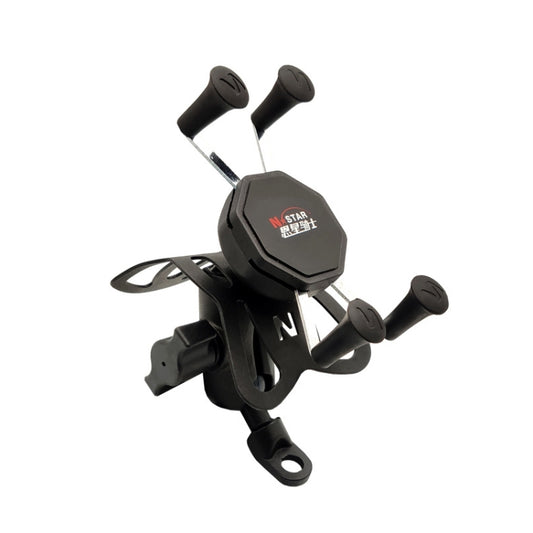 N-STAR N002 Motorcycle Bicycle Mobile Phone Bracket Riding Equipment(Large Tilted Head) - Holders by N-STAR | Online Shopping South Africa | PMC Jewellery | Buy Now Pay Later Mobicred