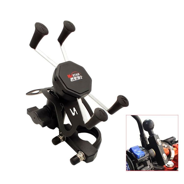 N-STAR N002 Motorcycle Bicycle Mobile Phone Bracket Riding Equipment(Large Long Ball Head) - Holders by N-STAR | Online Shopping South Africa | PMC Jewellery | Buy Now Pay Later Mobicred