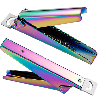 Nail Word Cut French U-Shaped Cut Fake Nail Cut Stainless Steel Nail Knife, Color Classification: Electrophoretic Rose Red - Nail Clipper by PMC Jewellery | Online Shopping South Africa | PMC Jewellery | Buy Now Pay Later Mobicred