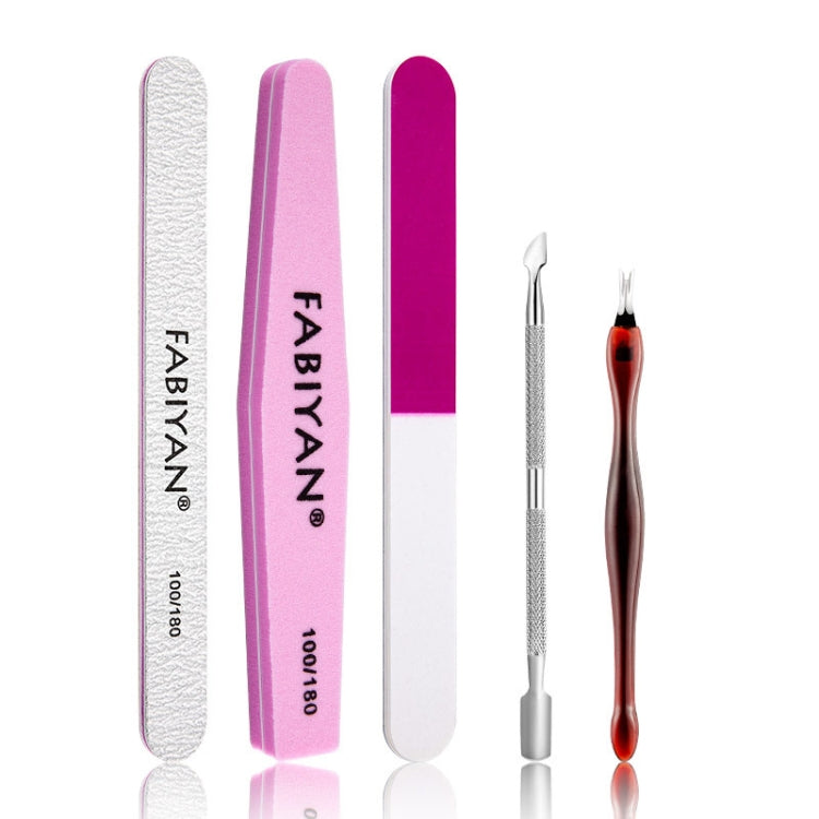 FABIYAN Nail Art Tool Set Manicure Disarm Tool Set, Specification: 5-piece Set - Nail Art Equipment by FABIYAN | Online Shopping South Africa | PMC Jewellery | Buy Now Pay Later Mobicred