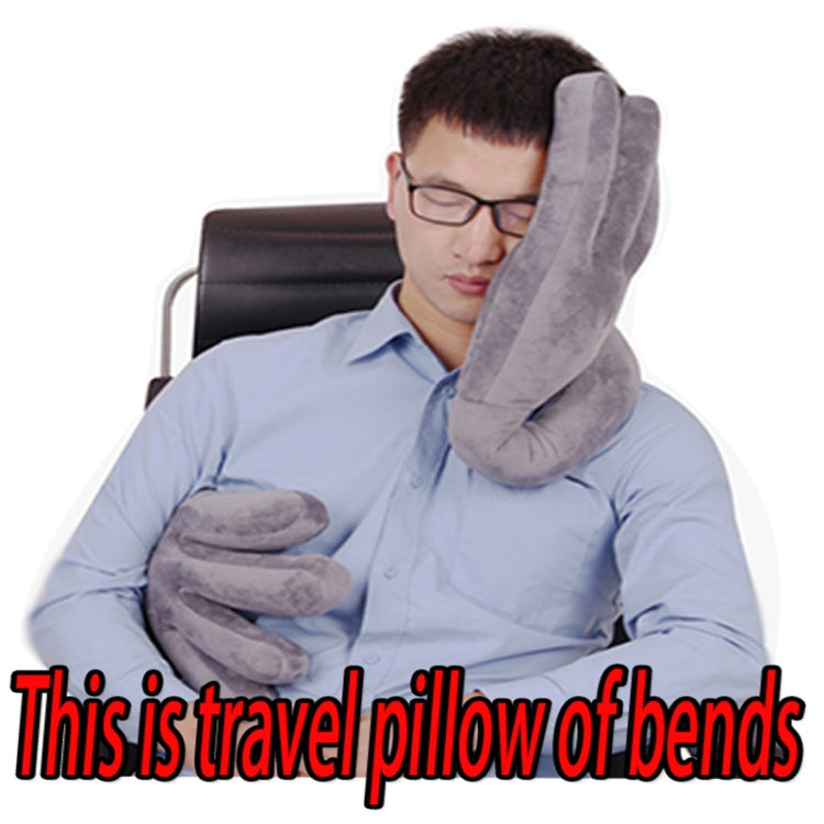 LC-07 Travel Head Pillow Car Headrest Office Lunch Break Pillow(Sky Blue) - Cushions & Pillows by PMC Jewellery | Online Shopping South Africa | PMC Jewellery | Buy Now Pay Later Mobicred