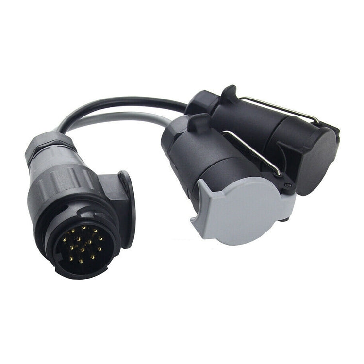 VC1014 13P Transfer Double 7P Trailer Connector Cable Car Plug Socket Conversion Plug EU Plug - Terminal connectors by PMC Jewellery | Online Shopping South Africa | PMC Jewellery | Buy Now Pay Later Mobicred