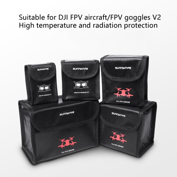 For DJI FPV Glasses Battery Sunnylife FV-DC261 Battery Explosion-proof Bag - Case & Bags by PMC TechLife | Online Shopping South Africa | PMC TechLife | Buy Now Pay Later Mobicred