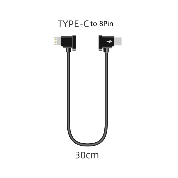 Sunnylife TY-X9304 Suitable For DJI Mavic Air 2S / DJI FPV Flight Glasses V2 / Mavic Mini2 / Osmo Pocket 2 Mobile Phone Tablet Cable 30cm Type-C to 8 Pin Cable - Other Accessories by PMC Jewellery | Online Shopping South Africa | PMC Jewellery | Buy Now Pay Later Mobicred