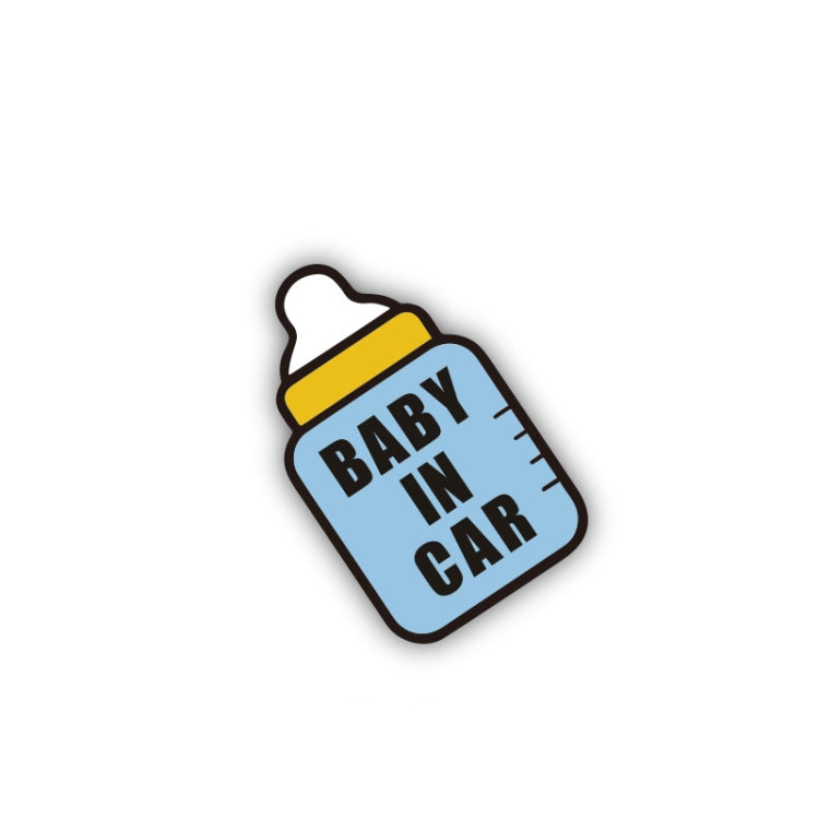 10 PCS There Is A Baby In The Car Stickers Warning Stickers Style: CT203 Baby X Blue Bottom Bottle Magnetic Stickers - Warning Sticker by PMC Jewellery | Online Shopping South Africa | PMC Jewellery | Buy Now Pay Later Mobicred