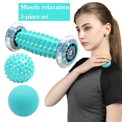 Massage Ball Plantar Fascia Ball Muscle Relaxation Fitness Ball Hand Holding Ball,Style: Green Foot Bottom + Bump Peanut Ball + 7cm Tattan - Massage & Relaxation by PMC Jewellery | Online Shopping South Africa | PMC Jewellery