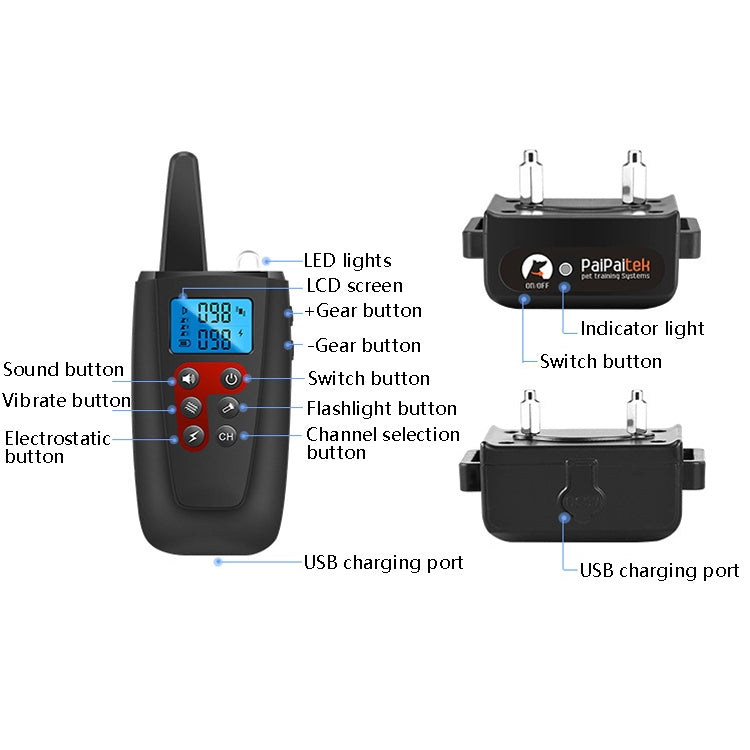 PaiPaitek PD526 Automatic Sound Control Barking Stopper Dog Training Supplies Electronic Bark Control Collar - Training Aids by PaiPaitek | Online Shopping South Africa | PMC Jewellery | Buy Now Pay Later Mobicred