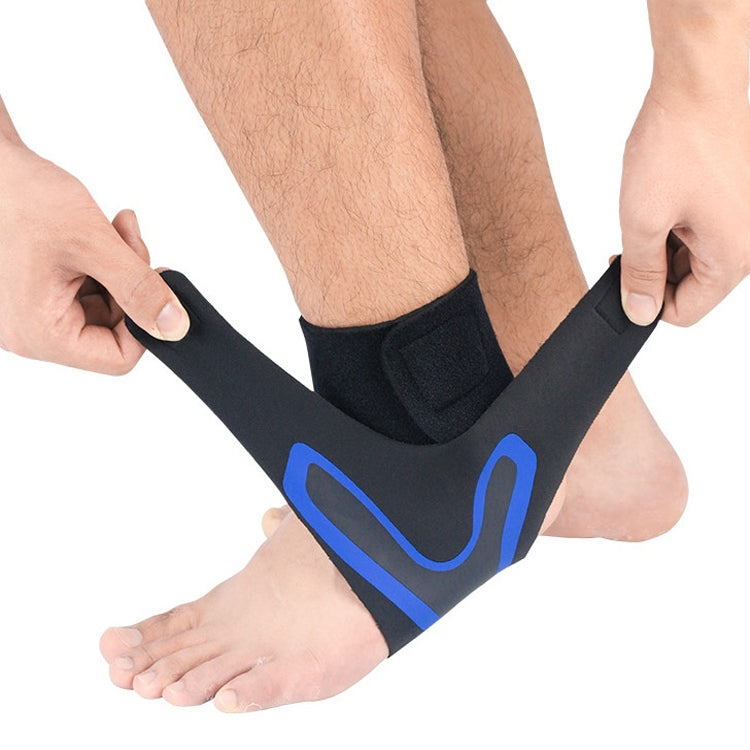 Sports Compression Anti-Sprain Ankle Guard Outdoor Basketball Football Climbing Protective Gear, Specification: XL, Right Foot (Black Blue) - Sports Safety by PMC Jewellery | Online Shopping South Africa | PMC Jewellery