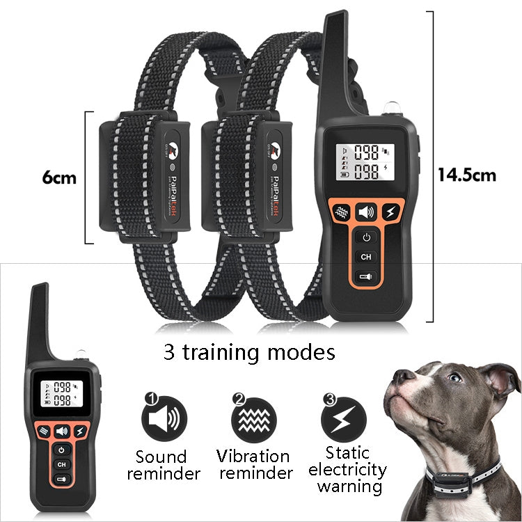PaiPaitek PD529-2 Remote Training Dog Device Pet Training Supplies Anti-Barking Training Equipment - Training Aids by PaiPaitek | Online Shopping South Africa | PMC Jewellery