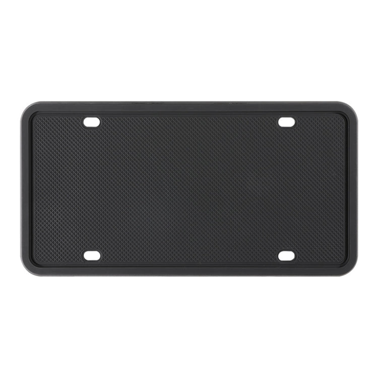 2 Sets Waterproof Rustproof Non-damaging Car Paint Silicone License Plate Frame, Specification: US Black - License Plate Covers & Frames by PMC Jewellery | Online Shopping South Africa | PMC Jewellery | Buy Now Pay Later Mobicred