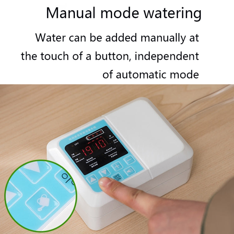 G89456 Solar Intelligent Voice Timing Automatic Flower Watering Device Lazy Plant Dripper, Specification: Double Pump 15 Sets 10M Tube(White) - Watering & Irrigation by PMc TechLife | Online Shopping South Africa | PMc TechLife | Buy Now Pay Later Mobicred