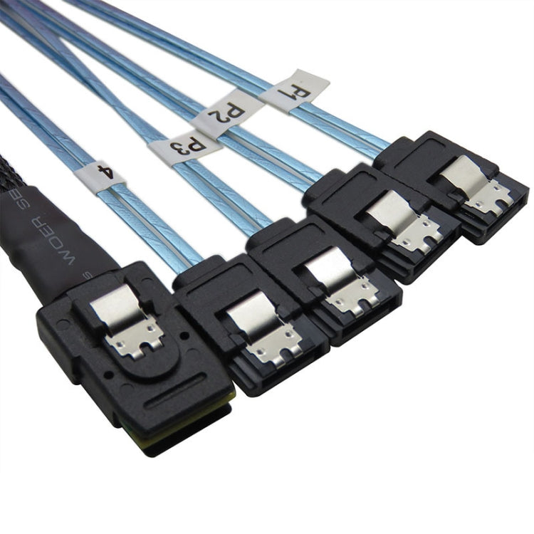 Mini SAS 36Pin SFF 8087 To 4 X 7P SATA Server ,Cable Length: 50cm - eSATA & SATA & IDE by PMC TechLife | Online Shopping South Africa | PMC TechLife