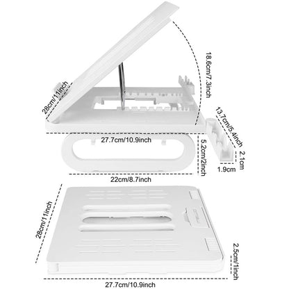 A23 Foldable Notebook Stand With 10-Speed Adjustment Computer Cooling Lifting Stand, Colour: Regular (White) - Laptop Stand by PMC Jewellery | Online Shopping South Africa | PMC Jewellery | Buy Now Pay Later Mobicred