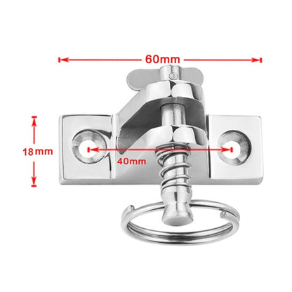 Mountain Type Seat Peg Ring 316 Stainless Steel Ship Accessories, Specification: 60 x 18mm - Marine Accessories & Parts by PMC Jewellery | Online Shopping South Africa | PMC Jewellery | Buy Now Pay Later Mobicred