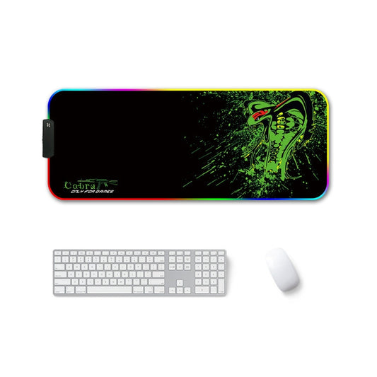 400x900x4mm F-01 Rubber Thermal Transfer RGB Luminous Non-Slip Mouse Pad(Brontosaurus) - Mouse Pads by PMC Jewellery | Online Shopping South Africa | PMC Jewellery | Buy Now Pay Later Mobicred