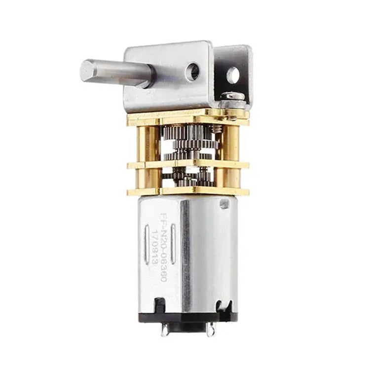 GW12N20 Worm Gear Low Speed Motor Ultra Mini Gear Power-Off Self-Locking Motor For Smart Car Robot(6V 30RPM) - Motor Module by PMC Jewellery | Online Shopping South Africa | PMC Jewellery | Buy Now Pay Later Mobicred