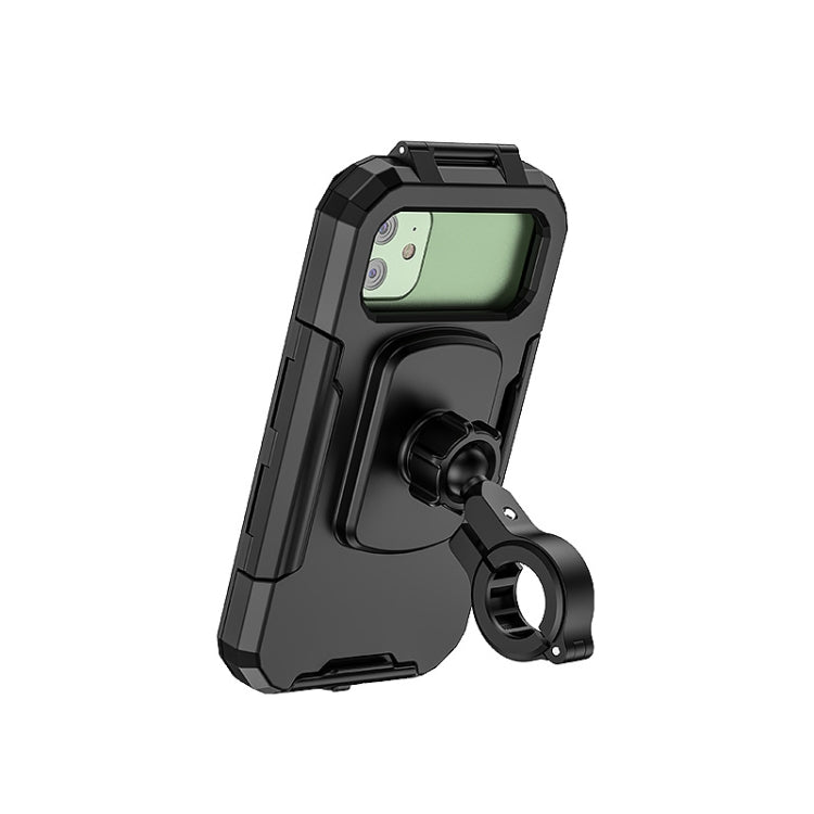 Kewig Bicycle Motorcycle Waterproof Box Mobile Phone Bracket Riding Touch Mobile Phone Fixed Seat(M18S-B1 Small Handlebar Installation) - Holder by Kewig | Online Shopping South Africa | PMC Jewellery | Buy Now Pay Later Mobicred