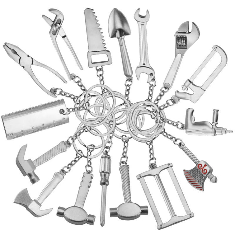 10 PCS Tool Metal Keychain Car Key Ring Pendant, Colour: X-396 Vise - Key Rings by PMC Jewellery | Online Shopping South Africa | PMC Jewellery | Buy Now Pay Later Mobicred