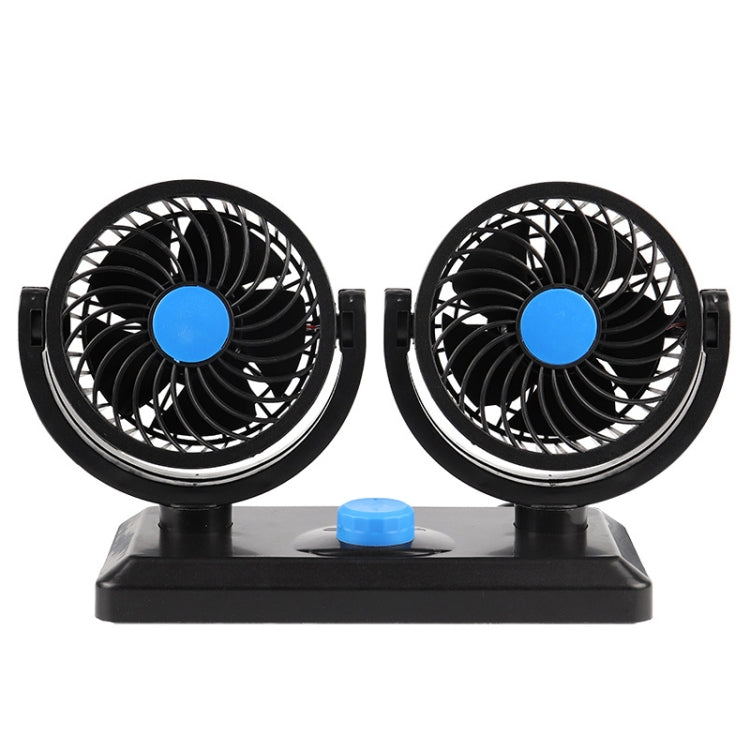 Car Fan Portable Mini Adjustable Car Double-Headed Electric Fan, Colour: Blue USB Universal - Heating & Fans by PMC Jewellery | Online Shopping South Africa | PMC Jewellery | Buy Now Pay Later Mobicred