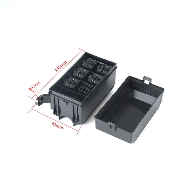 Car Modified 6-Way Insurance Box Total Control Plastic Shell Junction Box - Fuse by PMC TechLife | Online Shopping South Africa | PMC TechLife | Buy Now Pay Later Mobicred
