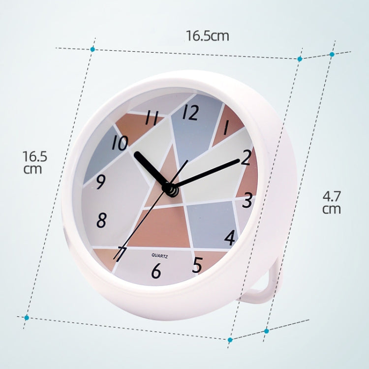 Round Waterproof Wall Clock Kitchen And Bathroom Desktop Clock Ornaments(White) - Wall Clock by PMc TechLife | Online Shopping South Africa | PMc TechLife | Buy Now Pay Later Mobicred