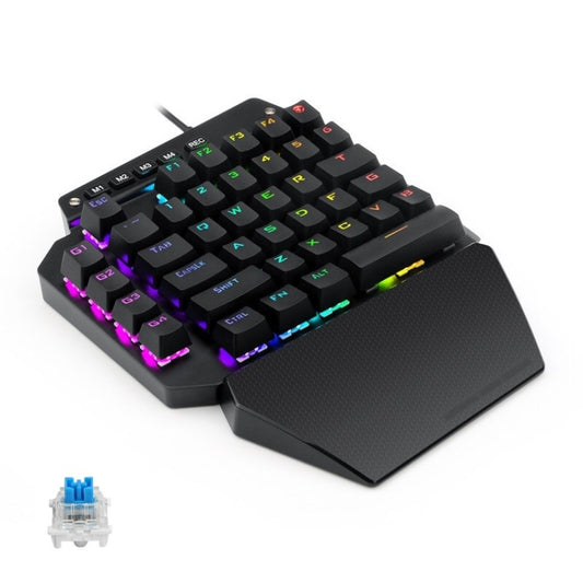 K700 44 Keys RGB Luminous Switchable Axis Gaming One-Handed Keyboard, Cable Length: 1m(Blue Shaft) - Wired Keyboard by PMC Jewellery | Online Shopping South Africa | PMC Jewellery | Buy Now Pay Later Mobicred