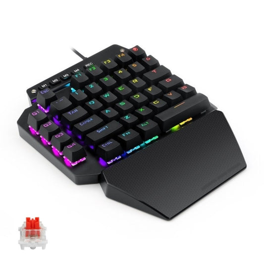 K700 44 Keys RGB Luminous Switchable Axis Gaming One-Handed Keyboard, Cable Length: 1m(Red Shaft) - Wired Keyboard by PMC Jewellery | Online Shopping South Africa | PMC Jewellery | Buy Now Pay Later Mobicred