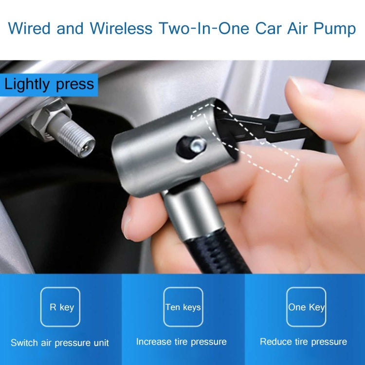 ST-797 DC12V 120W Car Air Pump Wired Wireless Two-In-One Digital Air Pump - Inflatable Pump by PMC TechLife | Online Shopping South Africa | PMC TechLife