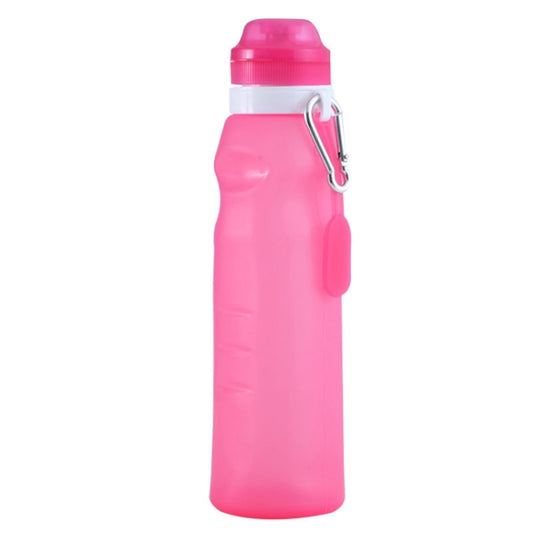 XC-282 600ml Silicone Folding Cup Out Camping Cycling Sports Kettle(Pink) - Kettles by PMC Jewellery | Online Shopping South Africa | PMC Jewellery | Buy Now Pay Later Mobicred