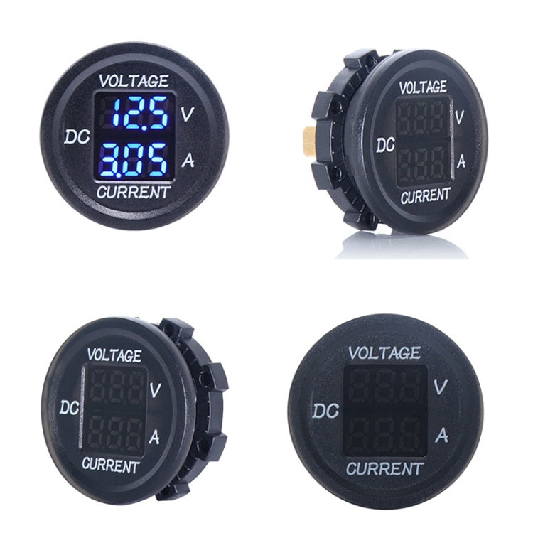 2 In 1 Modified Car Double Digital Voltage Current Table Measuring Instrument(Green Light) - Clocks & Car Meters by PMC TechLife | Online Shopping South Africa | PMC TechLife | Buy Now Pay Later Mobicred