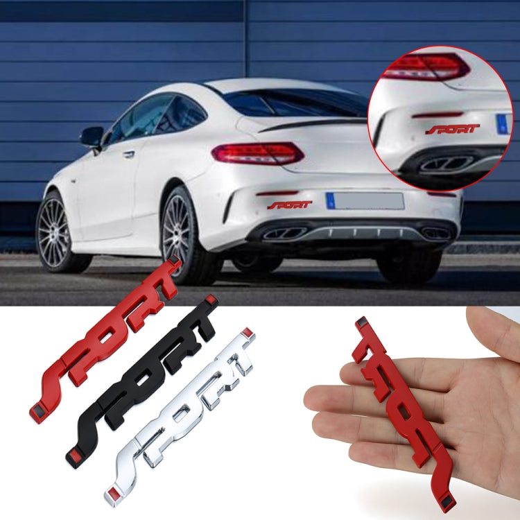 6 PCS  Metal 3D Stereo Car Sticker Modified Sport Tail Sticker Body Sticker(Red) - 3D Creative Stickers by PMC TechLife | Online Shopping South Africa | PMC TechLife | Buy Now Pay Later Mobicred