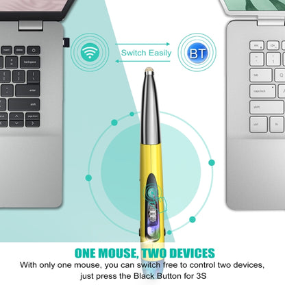 PR-A19 2.4GHz Wireless Charging Bluetooth Mouse Pen Type Shining Quiet Mouse(Green) - Wireless Mice by PMC Jewellery | Online Shopping South Africa | PMC Jewellery | Buy Now Pay Later Mobicred