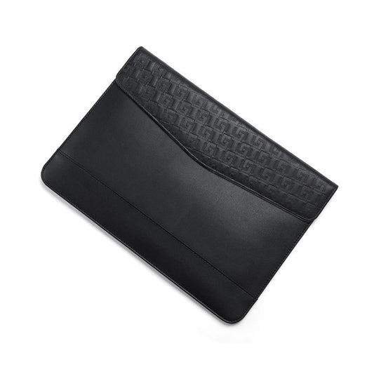 Horizontal  Embossed Notebook Liner Bag Ultra-Thin Magnetic Holster, Applicable Model: 13 inch( Black) - 13.3 inch by PMC Jewellery | Online Shopping South Africa | PMC Jewellery | Buy Now Pay Later Mobicred