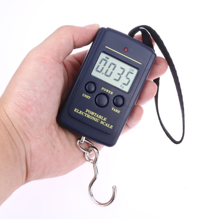 10g Mini Digital Fishing Scale Travel Weighting Steelyard Hanging Electronic Hook Scale Kitchen Weight Tool, Capacity:40kg with backlight - Hanging Scales by PMC Jewellery | Online Shopping South Africa | PMC Jewellery | Buy Now Pay Later Mobicred