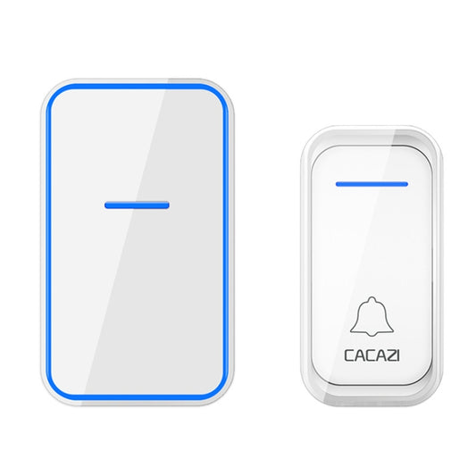 CACAZI Home Smart Digital Wireless Doorbell Remote Electronic Doorbell Elderly Pager, Style: EU Plug(White) - Wireless Doorbell by CACAZI | Online Shopping South Africa | PMC Jewellery