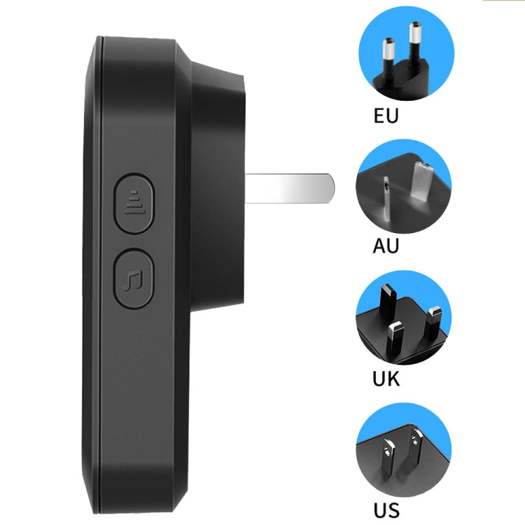 CACAZI M20 1 For 3 Split Type Door Opening Sensor Reminder Smart Wireless Doorbell Alarm, Style: UK Plug(Gold) - Wireless Doorbell by CACAZI | Online Shopping South Africa | PMC Jewellery