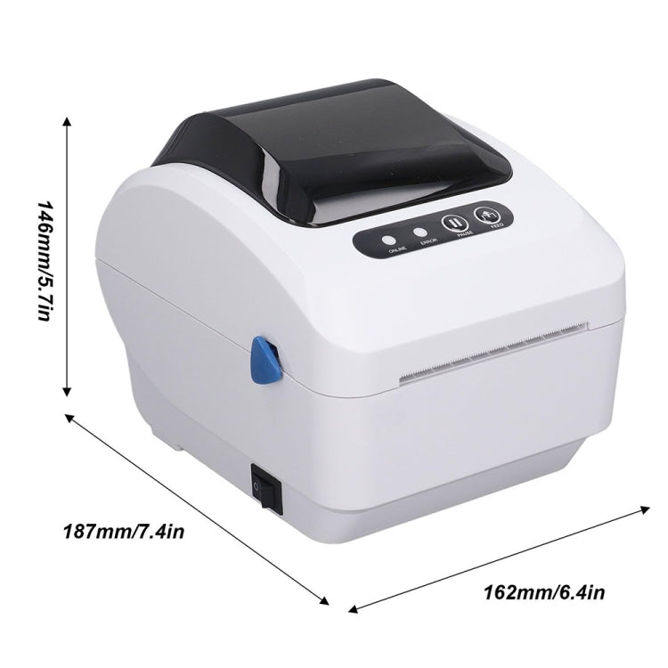 Xprinter XP-320B 80mm Thermal Barcode Supermarket Cashier Label Printer, Spec: USB+Bluetooth(UK Plug) - Printer by Xprinter | Online Shopping South Africa | PMC Jewellery | Buy Now Pay Later Mobicred