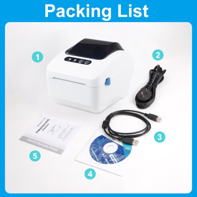 Xprinter XP-320B 80mm Thermal Barcode Supermarket Cashier Label Printer, Spec: USB+Bluetooth(UK Plug) - Printer by Xprinter | Online Shopping South Africa | PMC Jewellery | Buy Now Pay Later Mobicred