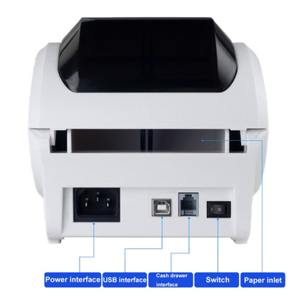 Xprinter XP-320B 80mm Thermal Barcode Supermarket Cashier Label Printer, Spec: USB+Bluetooth(US Plug) - Printer by Xprinter | Online Shopping South Africa | PMC Jewellery | Buy Now Pay Later Mobicred