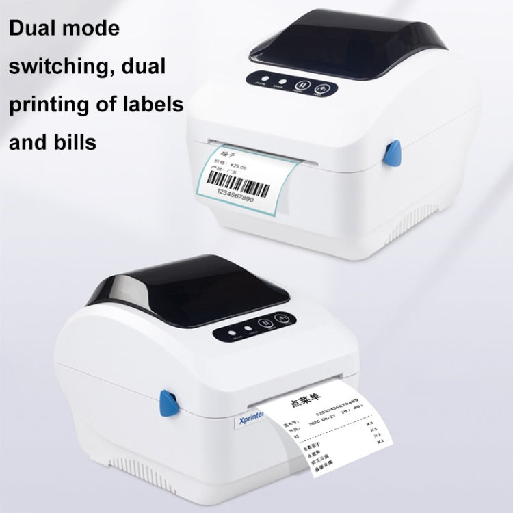 Xprinter XP-320B 80mm Thermal Barcode Supermarket Cashier Label Printer, Spec: USB+Bluetooth(UK Plug) - Printer by Xprinter | Online Shopping South Africa | PMC Jewellery | Buy Now Pay Later Mobicred